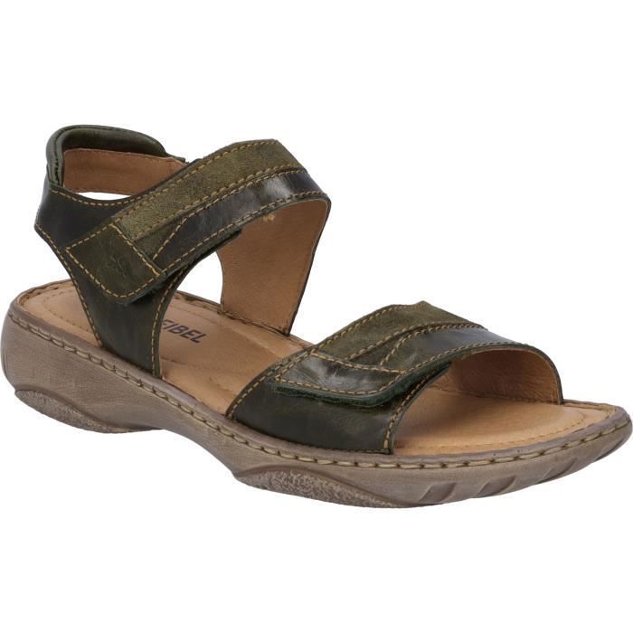 Sandales pour Femmes JOSEF SEIBEL Debra 19 Cuir Scratch Vert Vert Cdiscount Chaussures