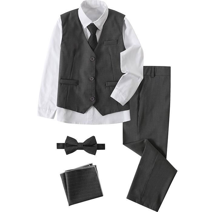 Ensemble chemise et pantalon a bretelles garcon 8 ans - Cdiscount