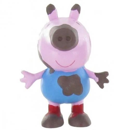 figurine george pig boue - peppa pig - 5 cm - licences - mixte - enfant