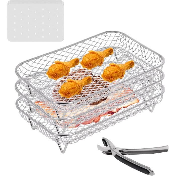 Dual Air Fryer Accessoires Set van 6 voor Ninja Foodi AF300UK, AF400UK, Instant Vortex, Tower T17088, Salter Dual Zone Deep Air Fryers 7.6L-9.6L Dual Air Fryer Accessoires Set van 6 voor Ninja Foodi AF300UK, AF400UK, Instant Vortex, Tower T17088, Salter Dual Zone Deep Air Fryers 7.6L-9.6L