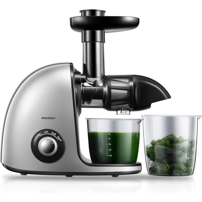 Extracteur De Jus Aobosi 150W - Moteur Silencieux <60dB - Sans BPA - Vis Sans Fin 7 Segments - Facile à Nettoyer