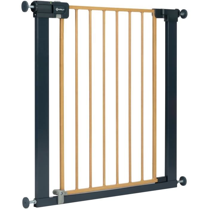 SAFETY 1st Barrière de sécurité enfant Easy Close effet bois 73 80 cm max. 136 cm