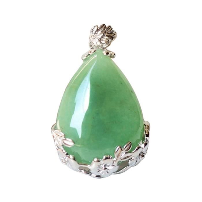 Pendentif Pierre de Lune Argent 925 Forme goutte - Grand modèle - (EAN13 : 3660341700525