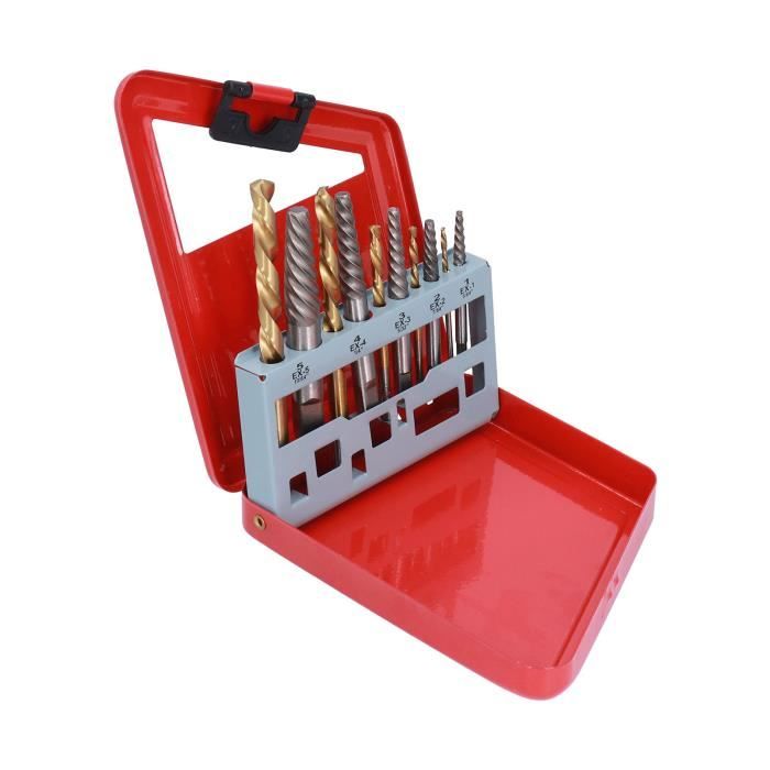 Kit 8 Tarauds NPT (1/8 à 3/4) Avec Extracteurs Et Clé - Rangement Cuir