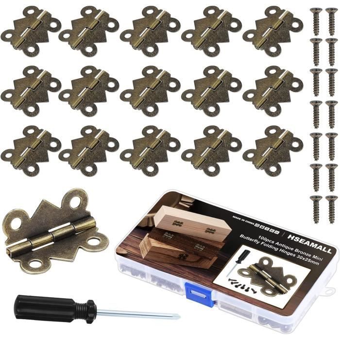 MINI-ACCESSOIRES CHARNIÈRE EN Cuivre Charnières Vintage Laiton EUR 7,89 MINI-ACCESSOIRES CHARNIÈRE EN Cuivre Charnières Vintage Laiton EUR 7,89