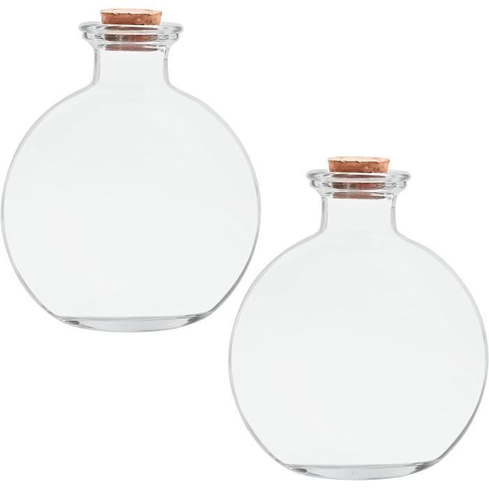 Lot De Fioles En Verre Avec Piton Doré – Parfait Pour Créer Vos Bijoux Personnalisés
