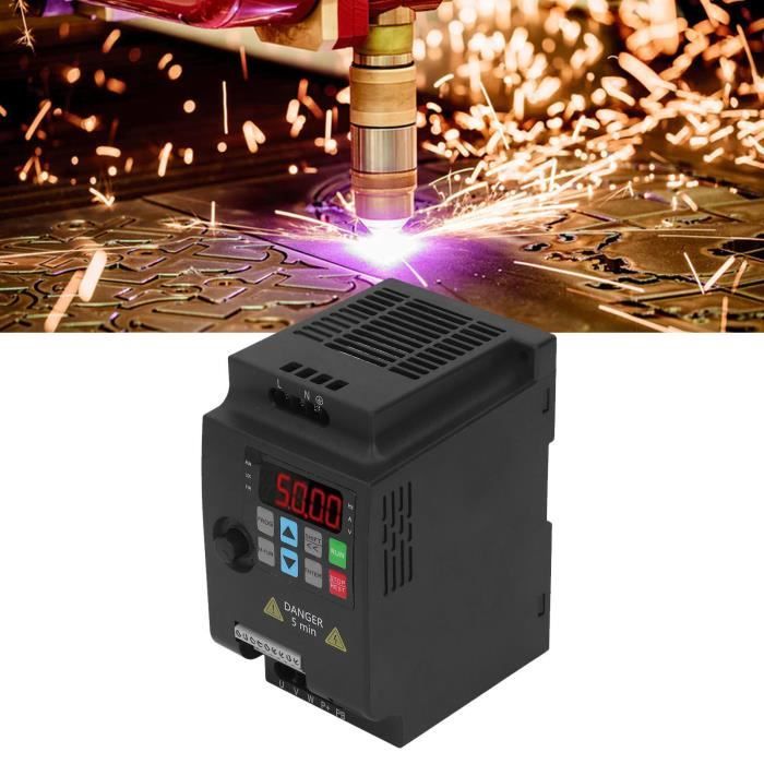 Variateur De Fréquence 1.5KW 220V Monophasé - Contrôleur De Vitesse Pour Moteur Triphasé