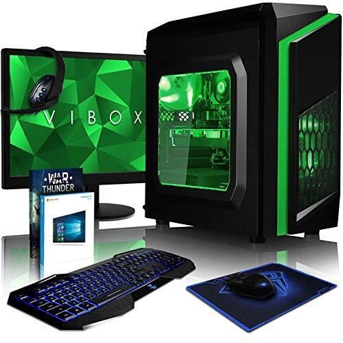Achat Ordinateur de bureau Vibox FX 106 PC Gamer Unité Centrale 21,5'' Vert (Intel Core i7, 16 Go de RAM, 1 to, Nvidia GeForce GTX 1080, Windows 10) pas cher