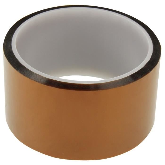 Rouleau De Ruban Adhésif Kapton 33 Mètres - Haute Résistance à La Chaleur, Pour Réparation électronique (BGA, PCB) Et Impression 3D