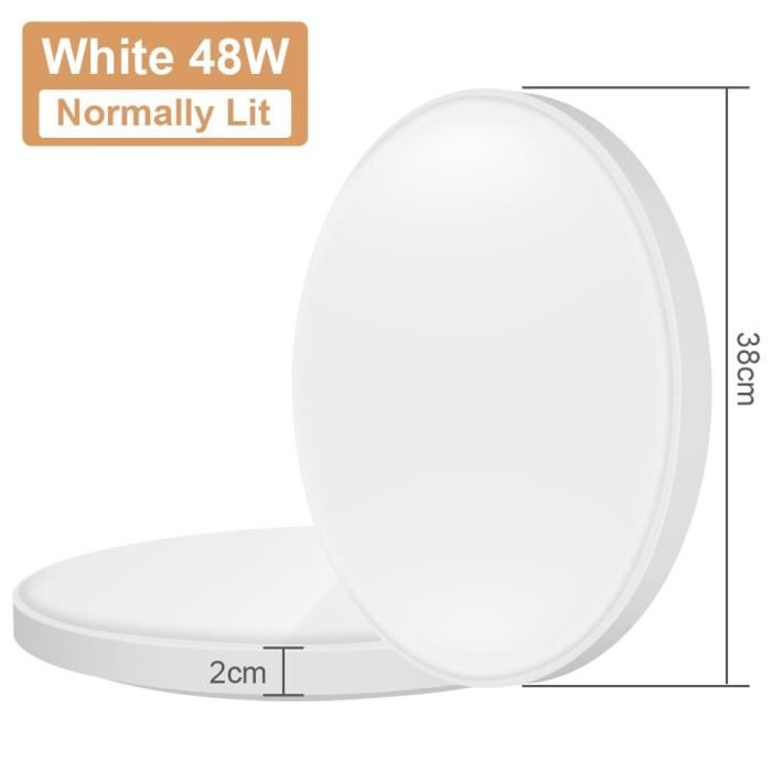 Plafonnier LED Modulable 12W 960LM - Blanc Froid 6000K - Pieds Magnétiques - Pour Chambre, Cuisine, Bureau - Remplacent Ventilateur Plafond - 12
