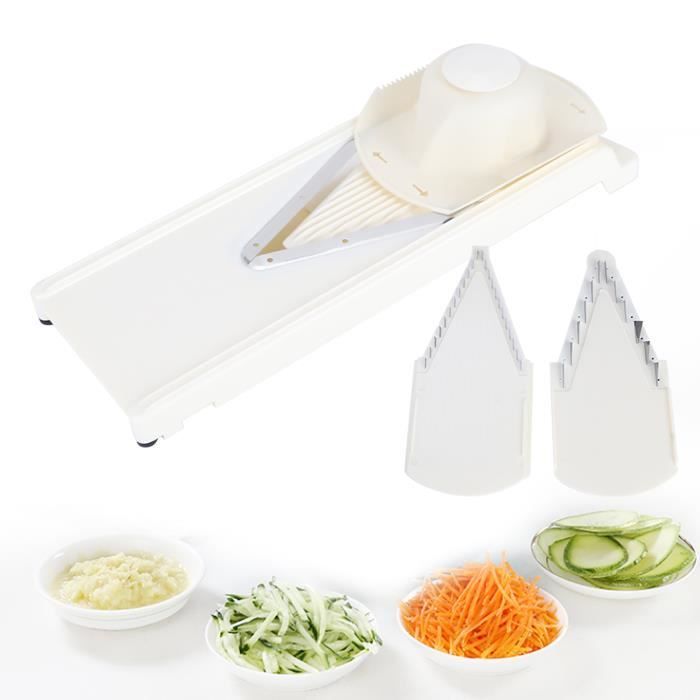 Râpe Manuelle Plastique Verte Pour Légumes Et Fruits - Lames Inox Pour Carottes, Concombres, Chou