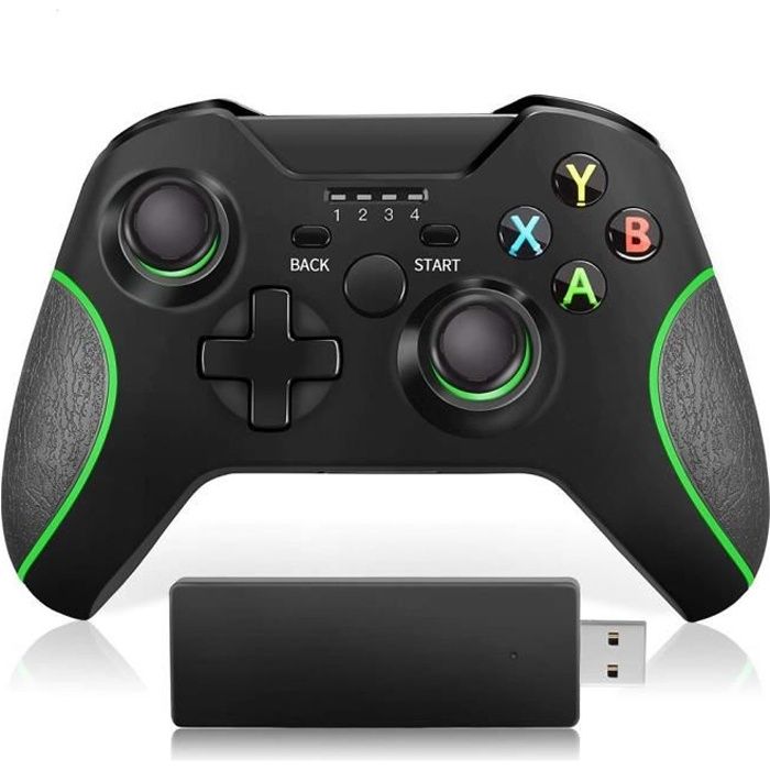 Manette de jeu améliorée sans fil pour Xbox One / One S / One X / One Elite / PS3 / Windows 10 - Double vibration
