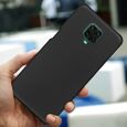 Coque pour Redmi Note 9 Pro (6,67") Souple Silicone Haute Résistance Découpage Précis Noir-1