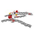 LEGO® DUPLO Town Les Rails du Train Jeu de Construction - Circuit avec Brique d'Action Rouge-1