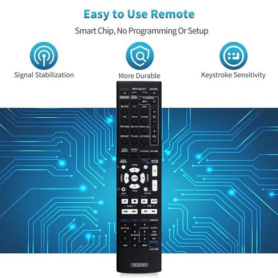 Télécommande - GOTOTOP - AXD7739 - Compatible avec Pioneer VSX830K