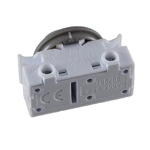 MixWare-MegaShop Black ON-OFF Switch – 2A 250V With 25cm White Cord And Cone, 1-Pin