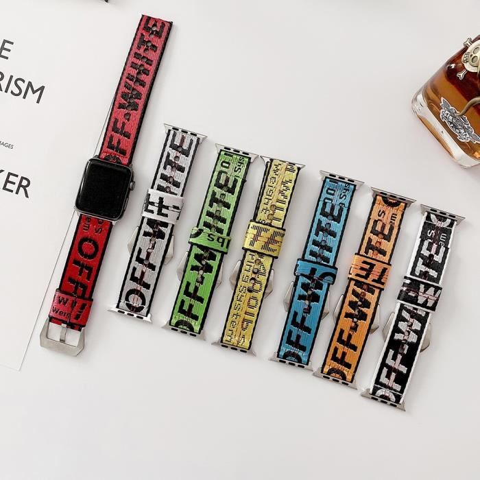 Bracelet off sale white apple watch