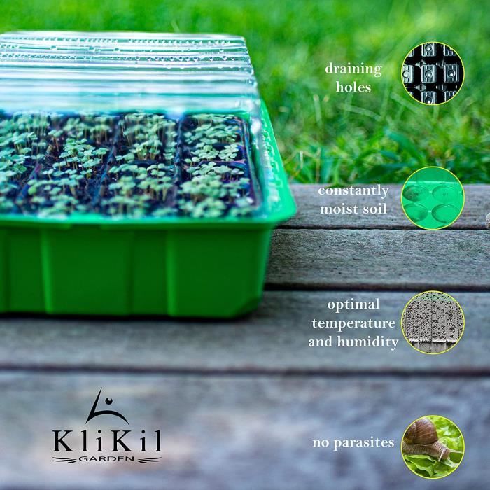 KliKil bacs à semis Serre semis pour Potager ExterieurInterior Bac a — free download