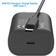 Chargeur 25W USB C Ultra Rapide pour Samsung, Chargeur Telephone Cable Type c pour Samsung S21, S21 Plus, S21 Ultra, S20 FE, S[455]-2