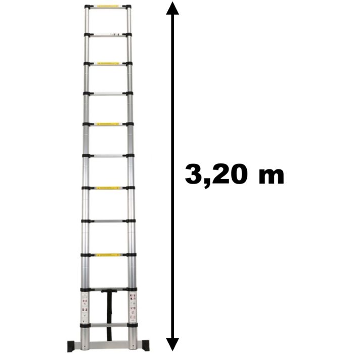 ÉCHELLE PLIANTE DE 20 pieds échelle télescopique polyvalente 2,6m 5m 3M  pour le EUR 58,90 - PicClick FR