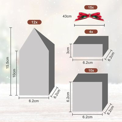 Calendrier De L'Avent 2025 Avec 24 Boîtes Vides à Remplir, Compte à