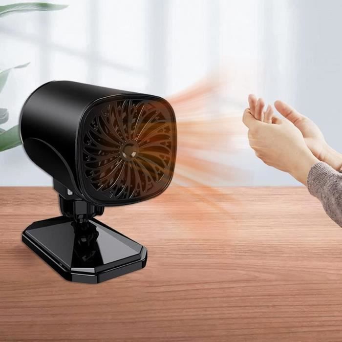 Chauffage Voiture 12V Allume-cigare - Dégivreur Pare-brise Rapide, Design Compact Avec Support Orientable