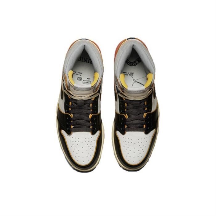 Jordan 1 Retro High Union Los Angeles Black Toe Noir Cdiscount Chaussures