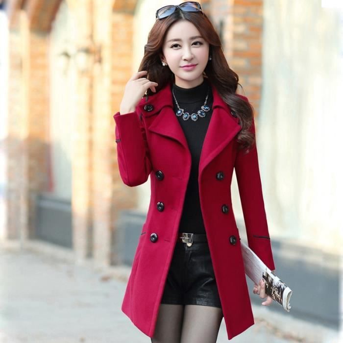 Manteau femme hiver 2019 rouge clearance