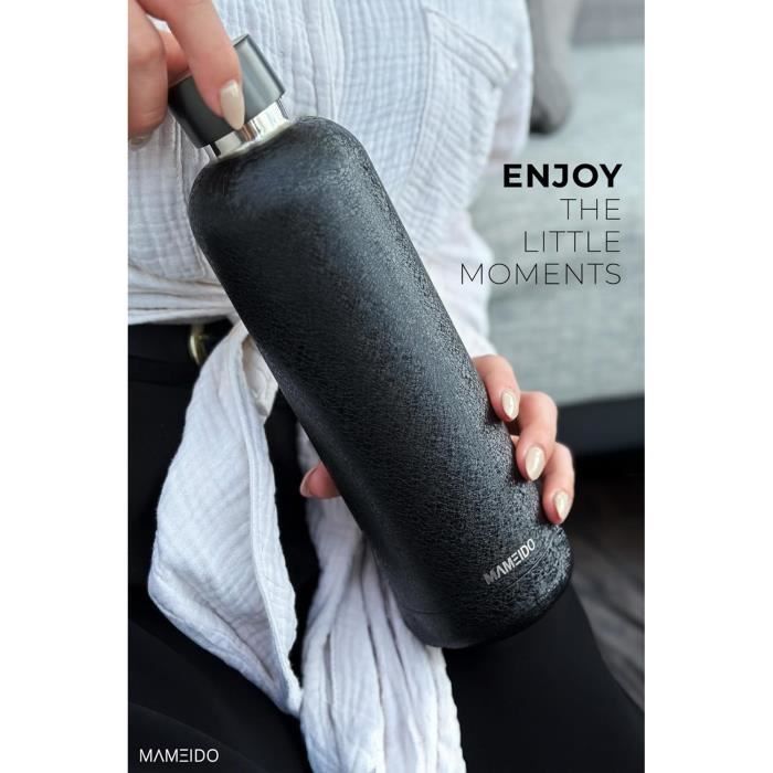 Bouteille Isotherme Bleu Marine 750Ml 24H Froid Et 12H Chaud Etanche, Sans Bpa & Réutilisable