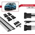 Pour Volkswagen Sharan 2010-2023 Barres de Toit Railing Porte-Bagages de voiture FLY Modèle GRIS 1293-3