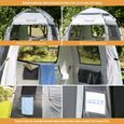 Skandika Tente de douche toilettes de camping - Hauteur 2m30 - Fenêtres occultables - Extras-3