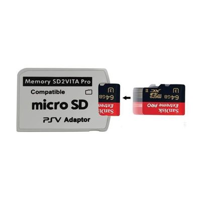 Adaptateur SD2Vita 5.0 + Carte MicroSD 32 Go - Pour PS Vita 1000/2000 PSTV - Étend Le Stockage