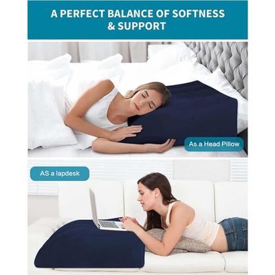 Coussin De Camping Gonflable Cabilock - Oreiller Portable Ultra Confortable 40x60cm Avec Rembourrage D'Air Pour Extérieur, Voyage Et Maison