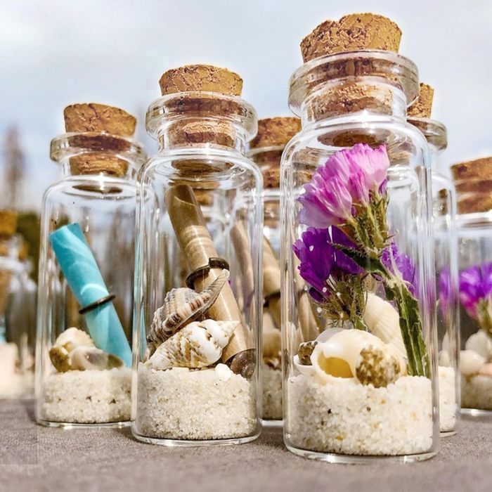 elfbar nachfüll pod läuft aus Fiole en verre - bouteille à souhaits et paillettes étoiles main image 1