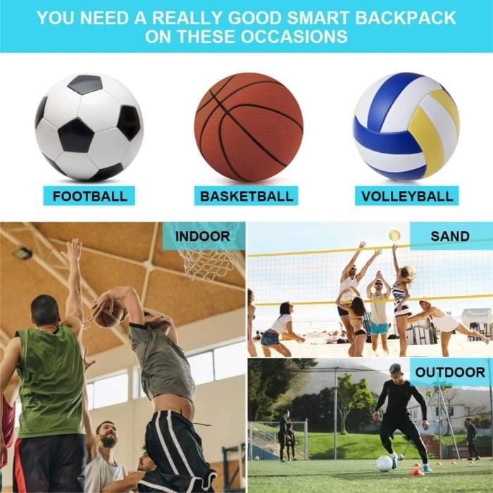 Sac Filet à Ballon Pour Basket, Volley, Foot - Neuf 58 Cm