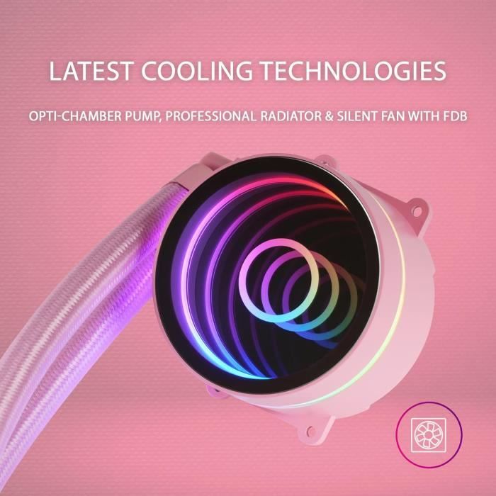 Mars Gaming ML-ONE120 White, Liquid CPU Cooler, TDP 200W, Infinity