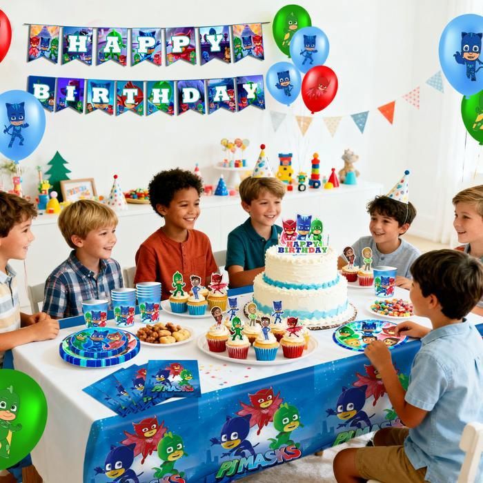 Kit Déco Anniversaire : 16 Ballons, 13 Décos De Gâteau, 1 Banderole – Thème Coloré, Facile à Monter