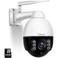 5.0MP PTZ Caméra Surveillance Extérieure WiFi de Sécurité, Dôme Caméra IP sans Fil 360 ° avec 5X Zoom Optique, Audio Bidirecti[76]-0