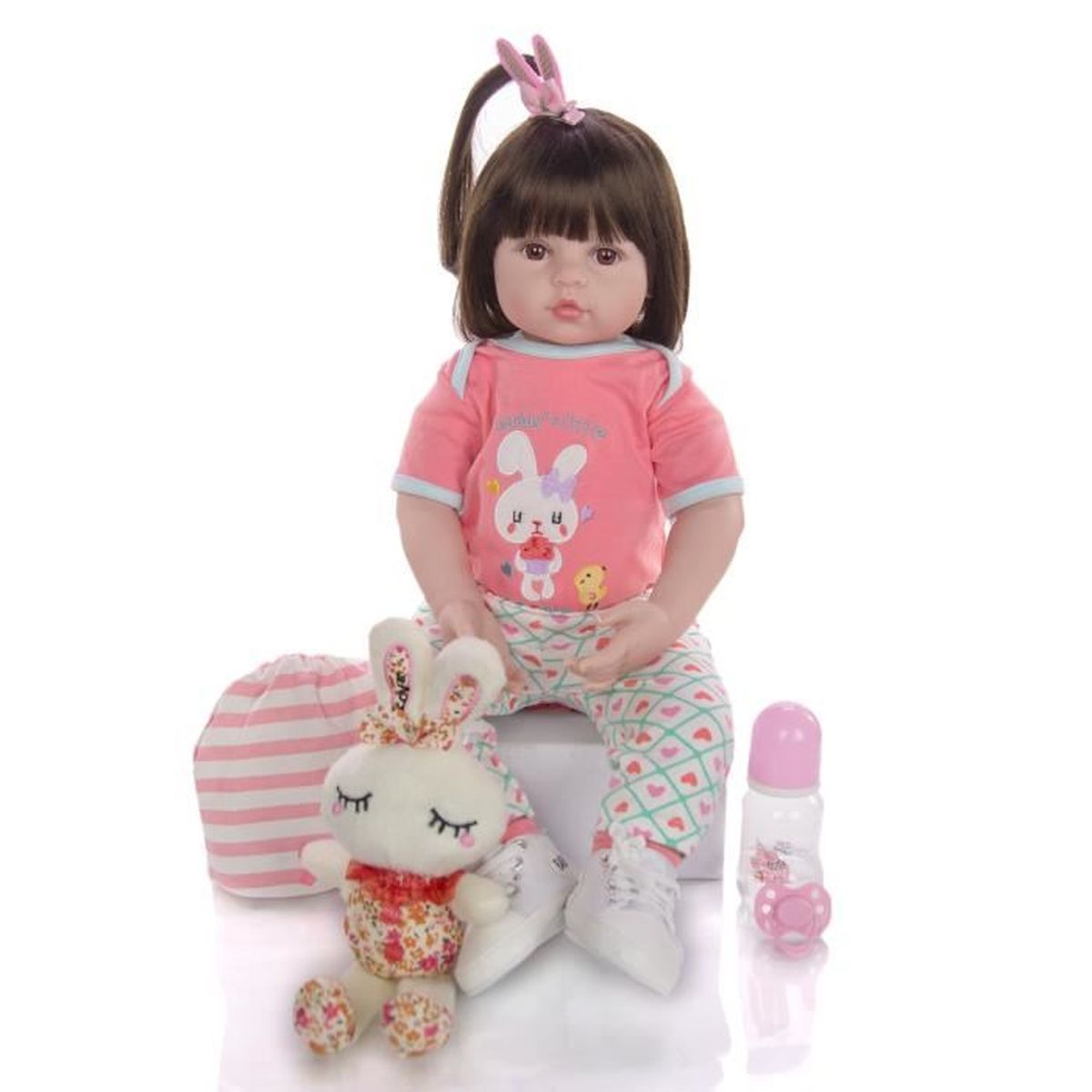 Dessin Anime Menina Reborn Bebe Poupee 60 Cm Silicone Vinyle Farci Realiste Ethnique Poupees Renaitre Mignon Enfants Playmates En Gr Cdiscount Jeux Jouets
