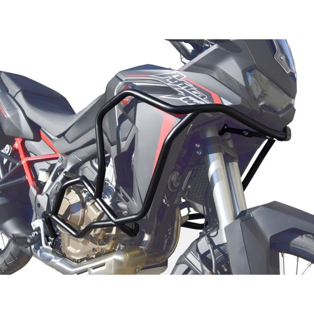 Pare carters Crash Bars Heed HONDA CRF 1100 Africa Twin Bunker noir
