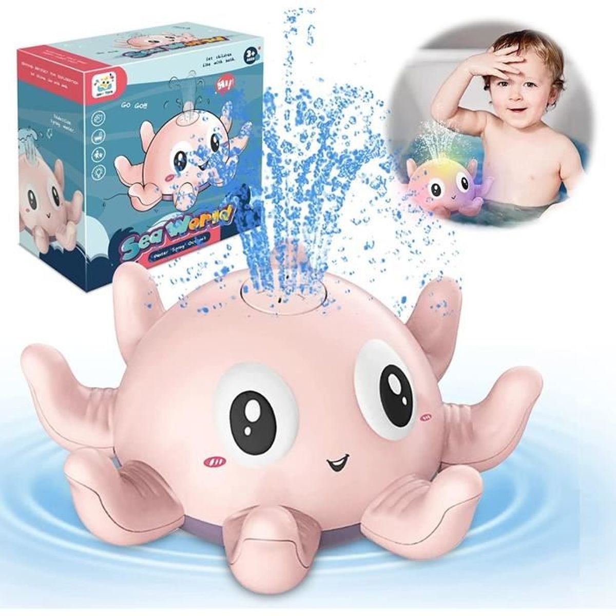 Jouet de Bain Électronique avec Fontaines d'Eau | Jouet à POMPE pour Bébé