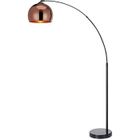 Lampadaire arqué, Teamson Home, noir/rose dore, 110 X 30 X 170