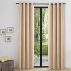DQIDIANZ Lot de 2 rideaux occultant thermique beige 140 x 260 cm