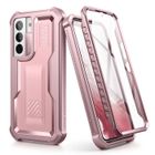 Dexnor Coque pour Samsung Galaxy S22 5G (2022), résistante aux chocs et aux chutes à 360° avec protection d'écran intégrée - Rose
