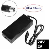 Adaptateur secteur / chargeur 24V 2A RCA pour voiture électrique / voiture d'équilibre