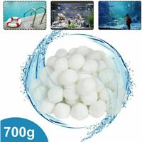 700g Boule de filtre réutilisable de piscine, Balles Filtrantes, boule à Fibres pour Piscine, Filtres à Sable Filtrage de l'eau