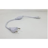 Connecteur électrique pour Guirlande LED 220V 2 broches Silumen - Blanc