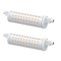 2 pièces R7s LED Ampoules, 118mm 20W 230V Dimmable Hightlight COB LED Ampoules, Blanc chaud 3000K, 1600LM, équivalent 160W