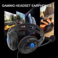 casque filaire gaming écouteurs avec micro microphone stéréo basse diner pour sony ps4 playstation 4 gamers