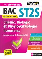 Nathan - Guide - Chimie, Biologie et Physiopathologie humaines - 1re/Tle ST2S - Réflexe -2023 - Fanchon Ingrid/Malingue  212x153